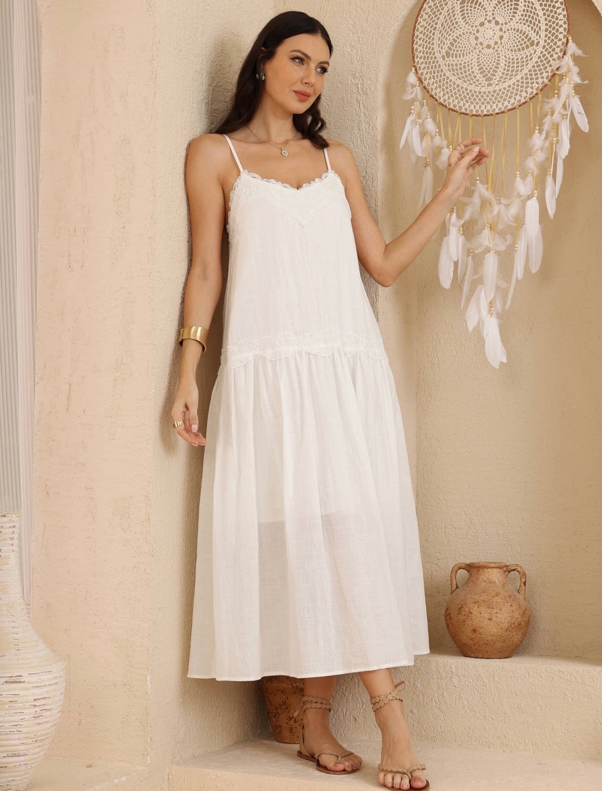 Sienna Dress in White