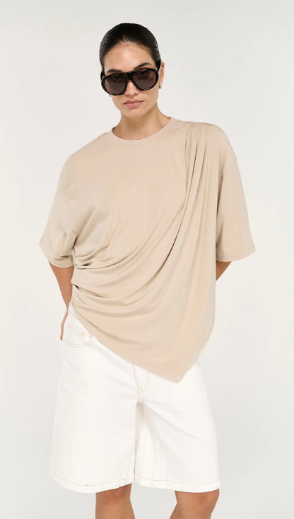 Zelle Draped Oversized Tee