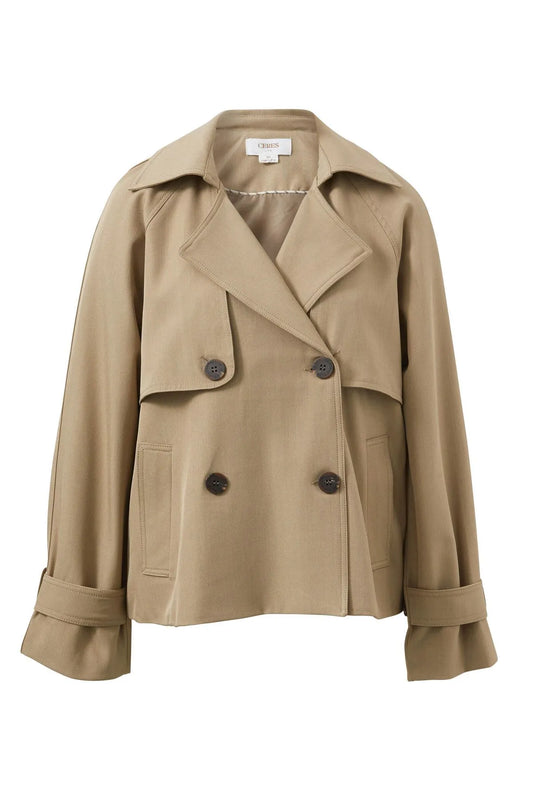 Ceres Life Short Trench / Coat Summer Taupe