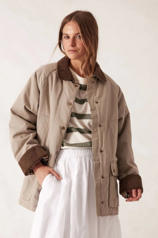 Barn Jacket in Ash Green by Ceres Life