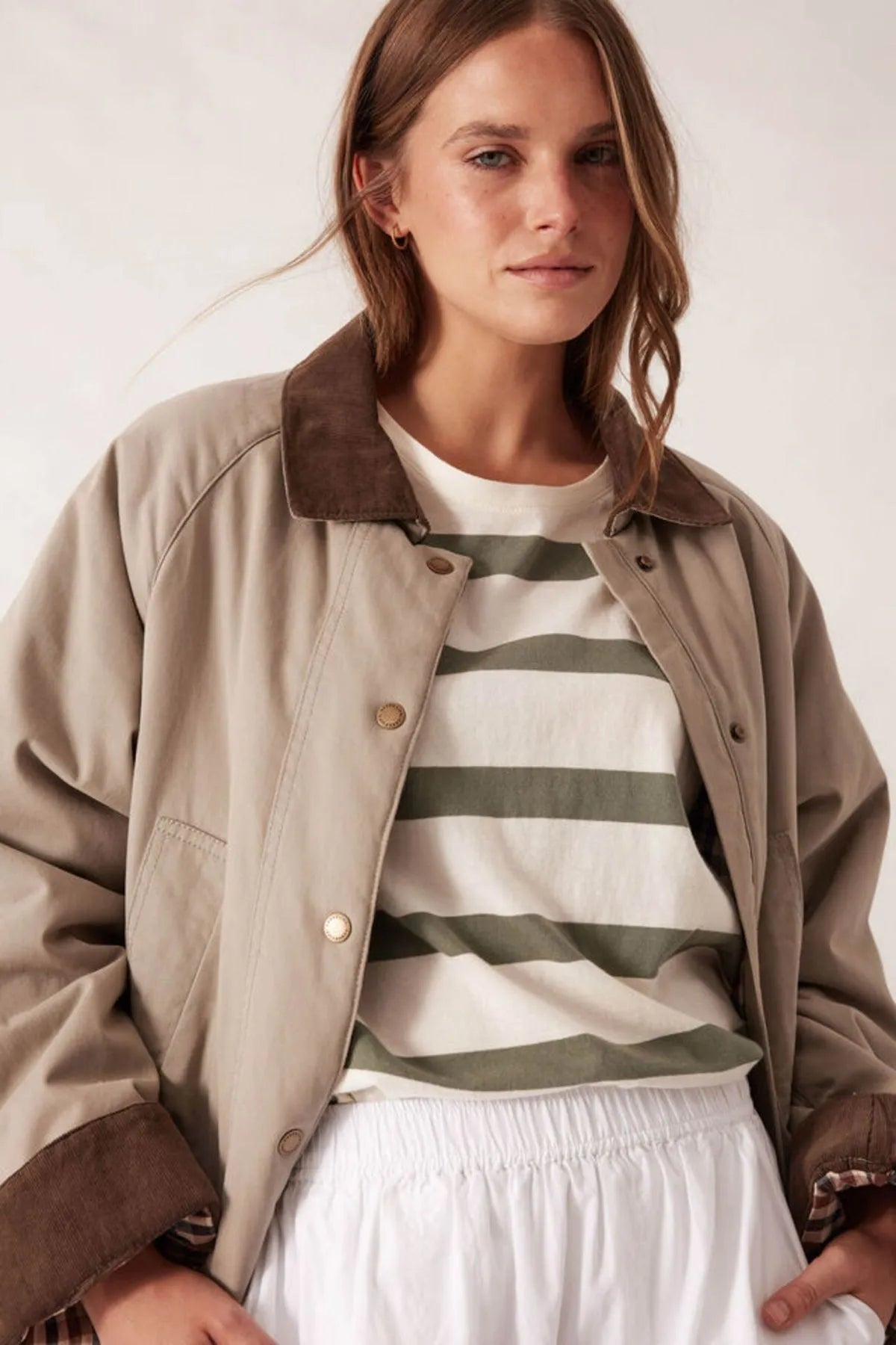 Barn Jacket in Ash Green by Ceres Life