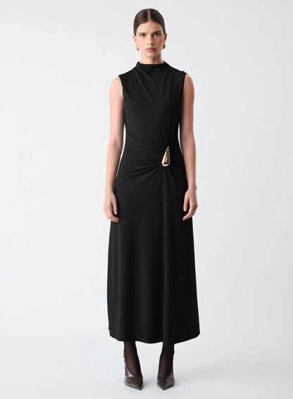Esmaee Layout Dress in Black