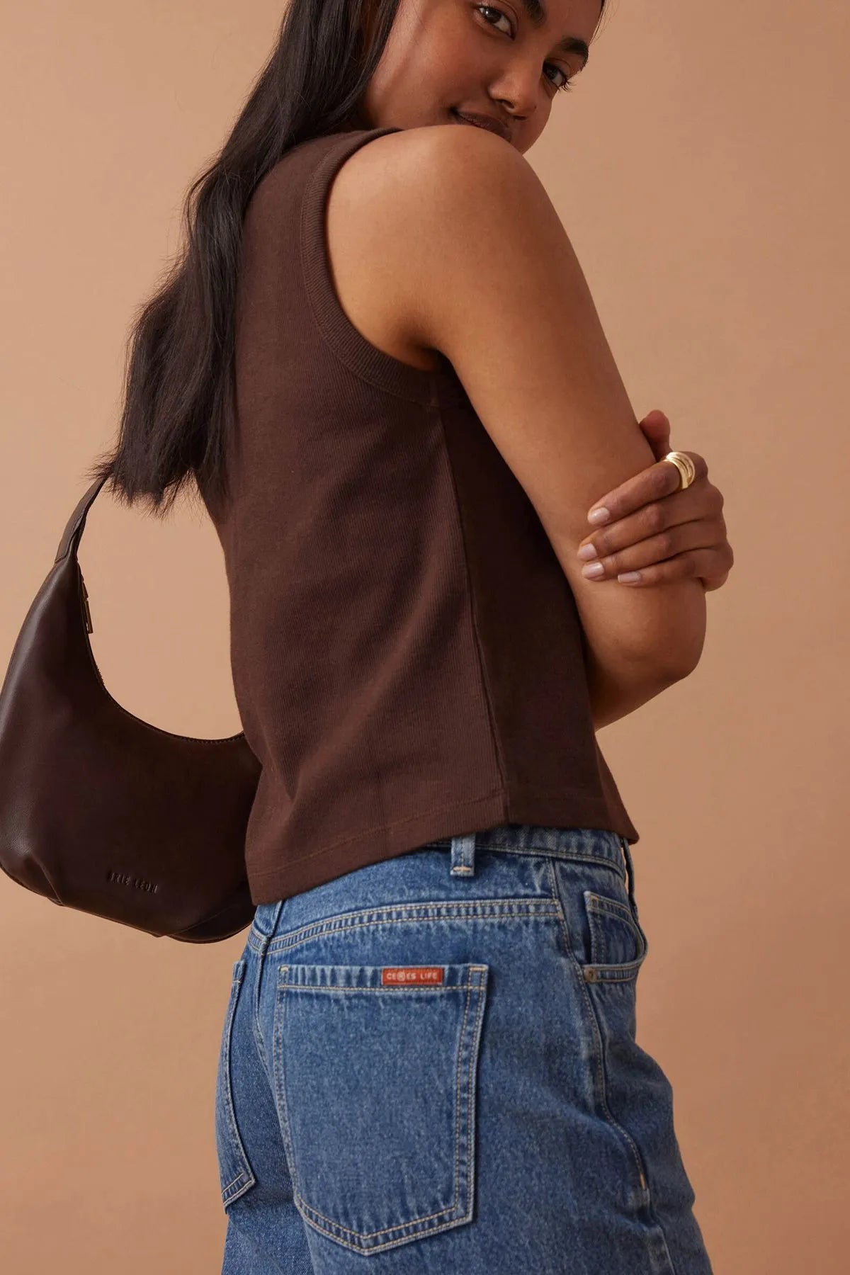 Leah Tapered Barrel Leg Jeans by Ceres Life