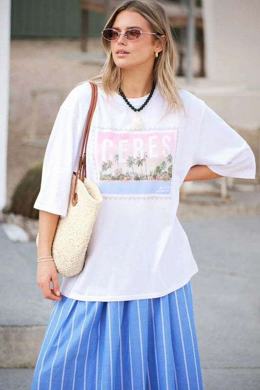 Ceres LIfe Liv Oversized Tee - Ceres Holiday Stamp