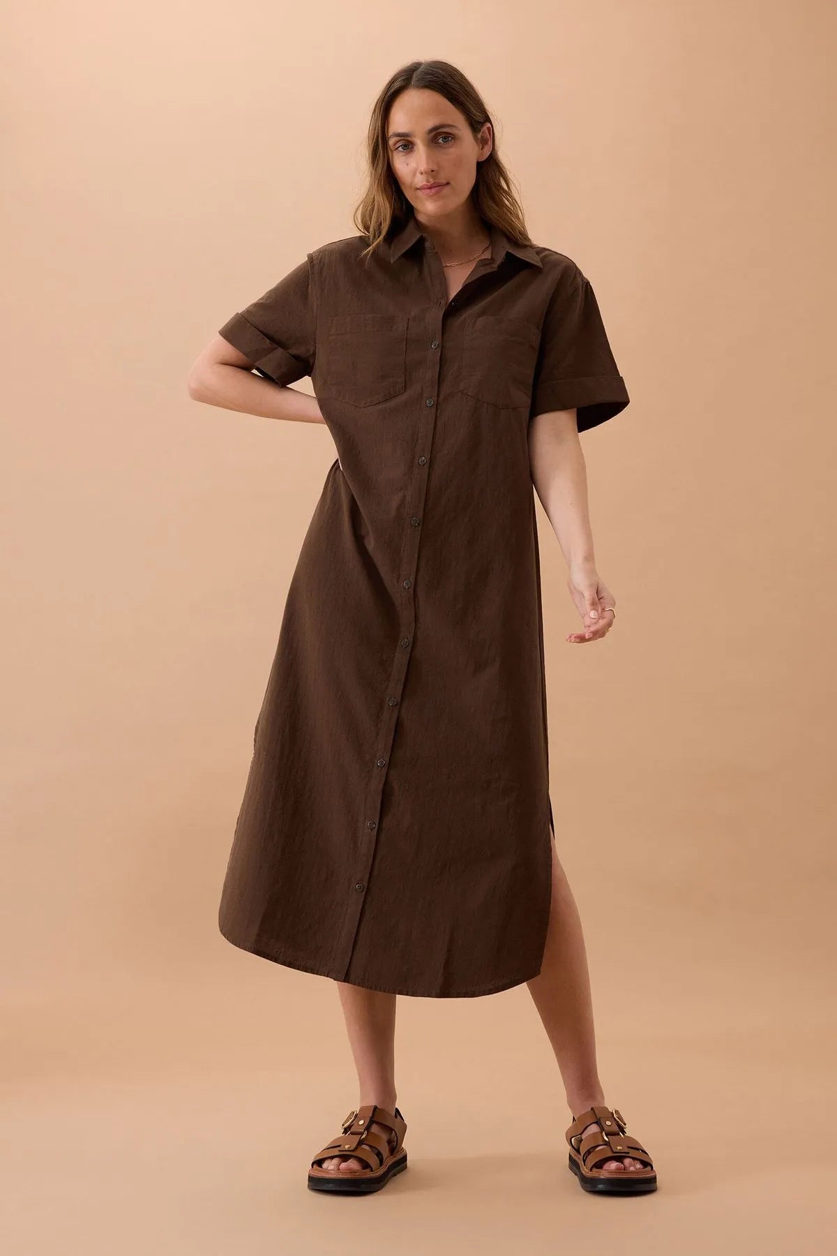 Ceres Life Hanna Midi Shirt Dress