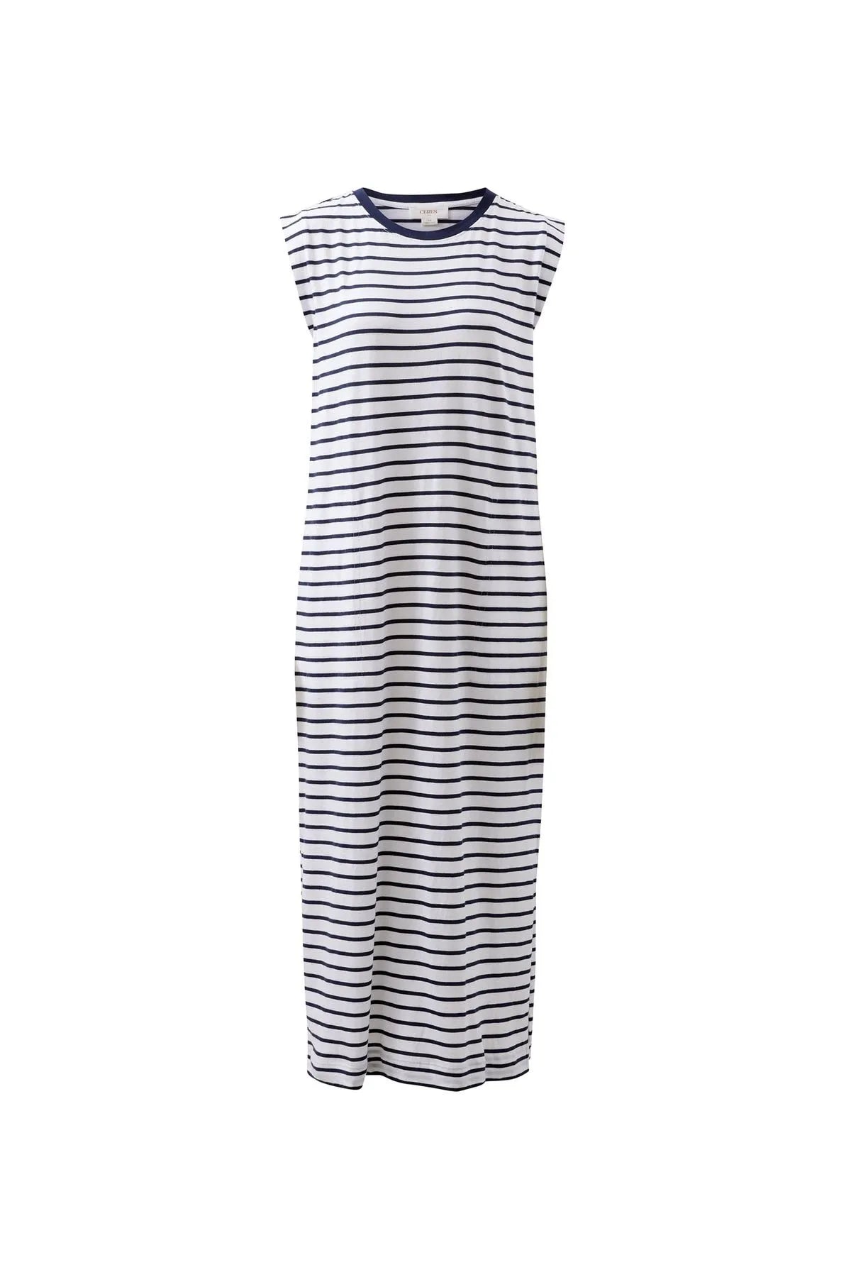 Ceres Life Paloma Dress in Navy Stripe