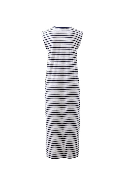Ceres Life Paloma Dress in Navy Stripe