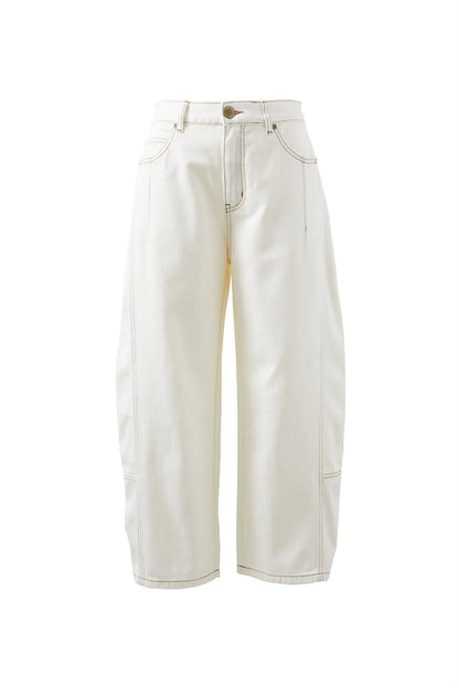 Ceres Life Darted Barrel Leg Jeans