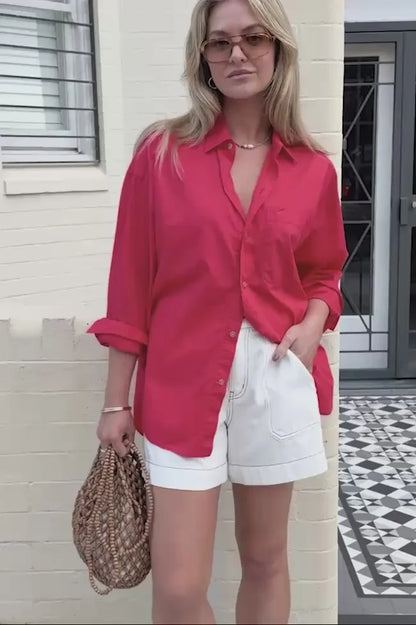 Weekender Shorts in Ecru