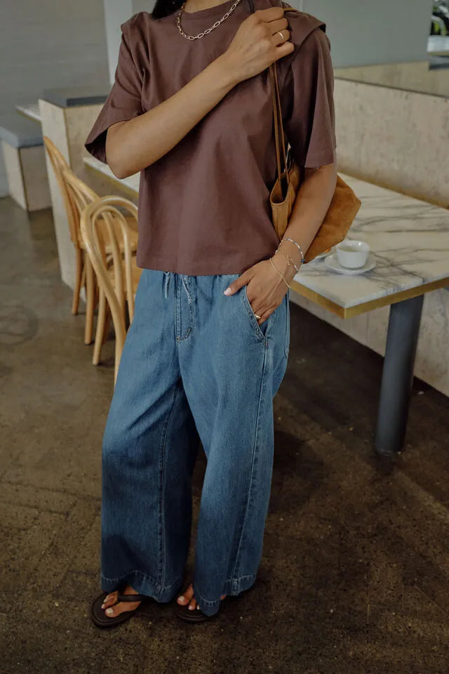 Ceres Life Rainey Pleat Sleeve Tee