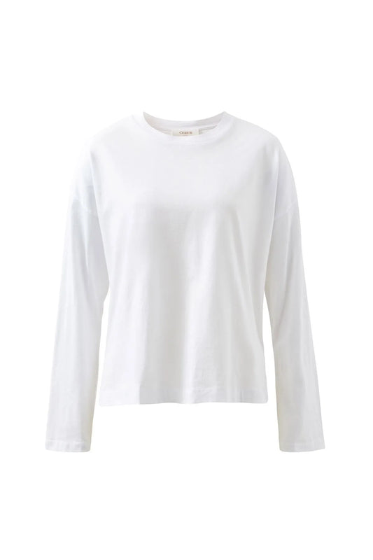 Scout Slouchy Long Sleeve Tee in White by Ceres Life