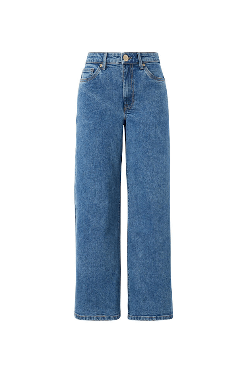 Evie Wide Leg Jeans in Fresh Indigo by Ceres Life