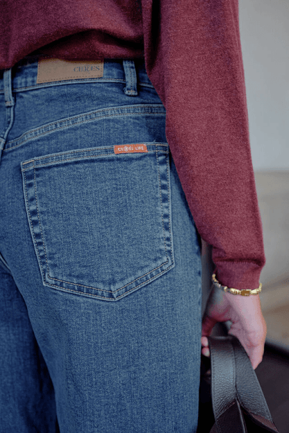 Evie Wide Leg Jeans in Fresh Indigo by Ceres Life