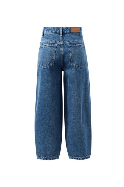 Maggie Tapered Barrel Jeans in Fresh Indigo by Ceres Life