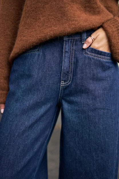 Reese Wide Leg Jeans in Midnight