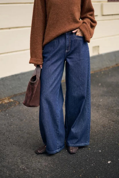 Reese Wide Leg Jeans in Midnight