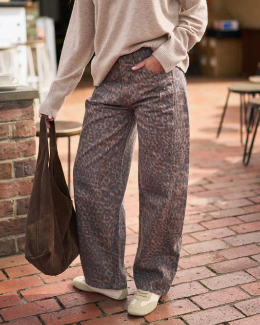 Harper Barrel Jean in Leopard by Ceres Life
