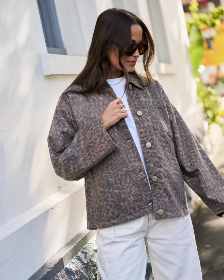 Ziggy Shacket in Leopard by Ceres Life