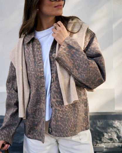Ziggy Shacket in Leopard by Ceres Life