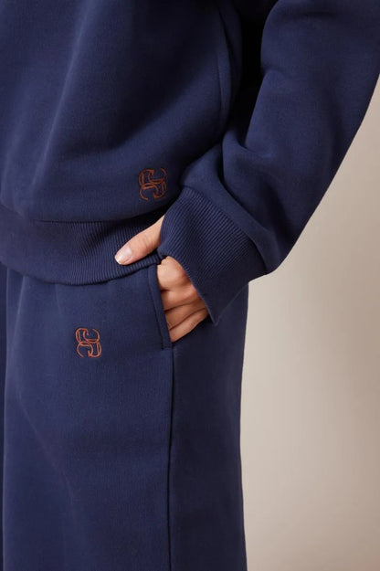 Marli Button Sweat in Heritage Navy