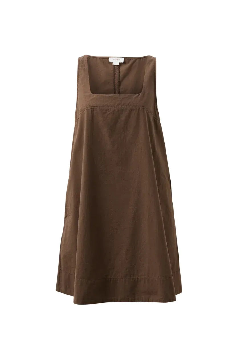 Parker Mini Dress in Chocolate