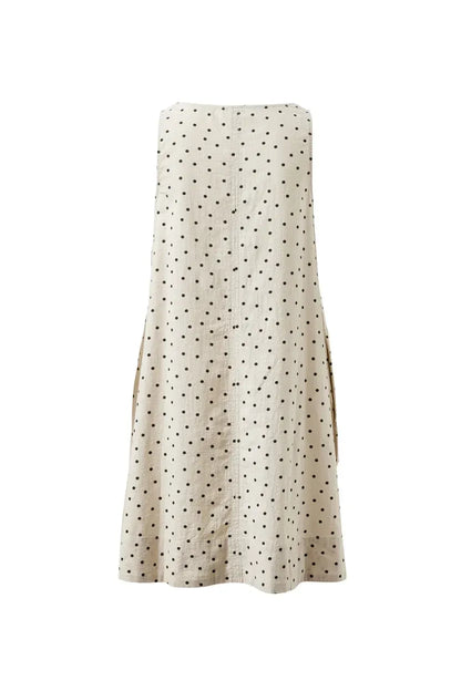 Parker Mini Dress in Putty Scattered Spots