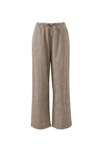 Resort Pant in Chocolate Gingham