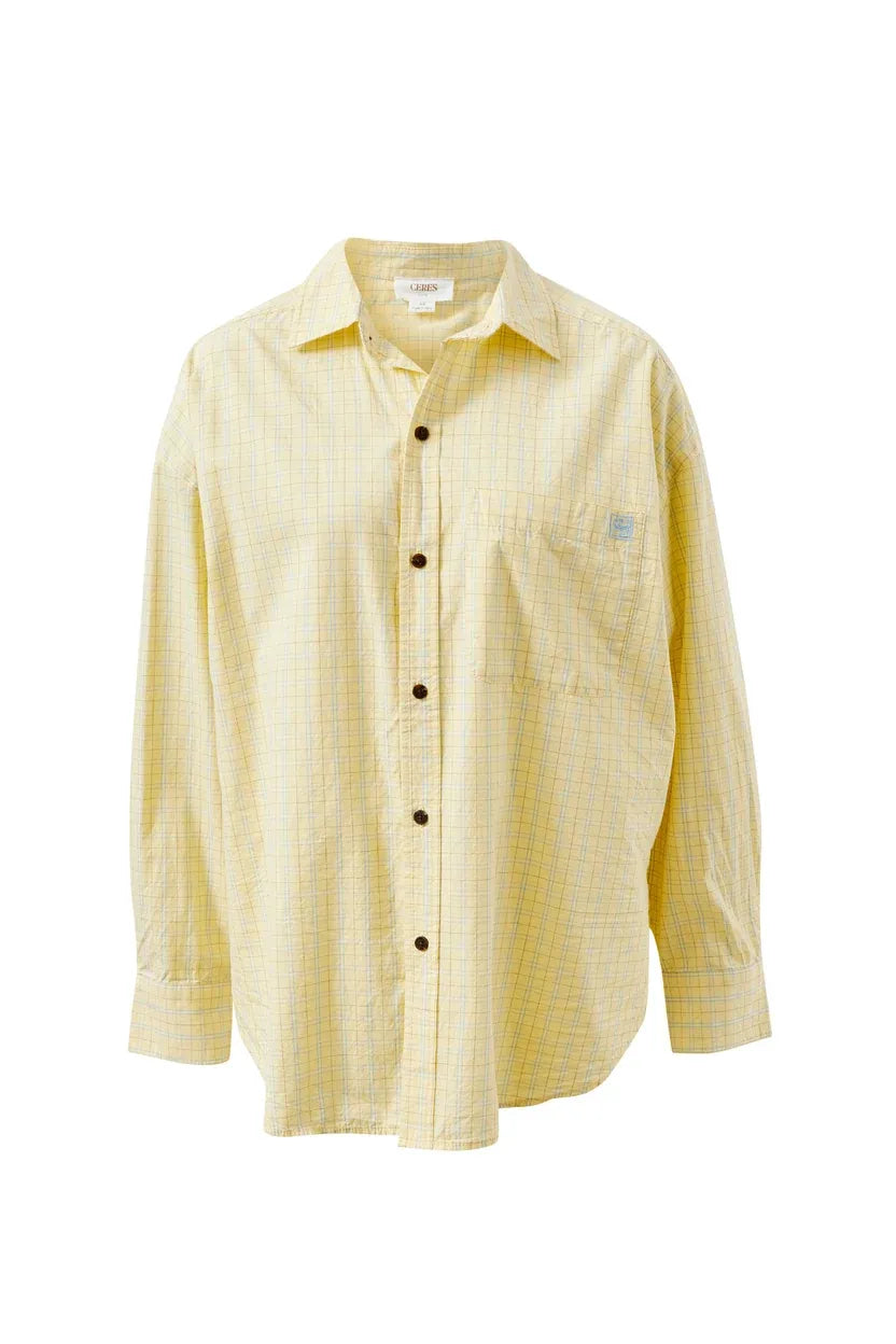 Peta Oversized Shirt in Sun Faded Check