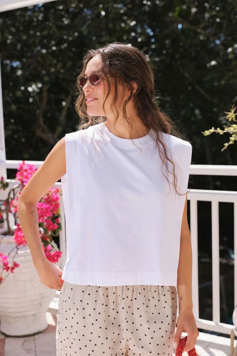 Frankie Tank in White