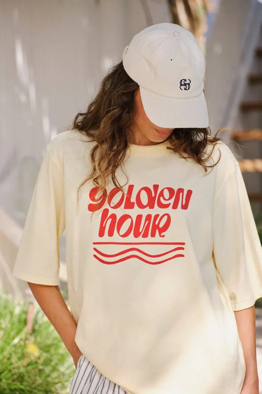 Luna Tee in Butter Golden Hour
