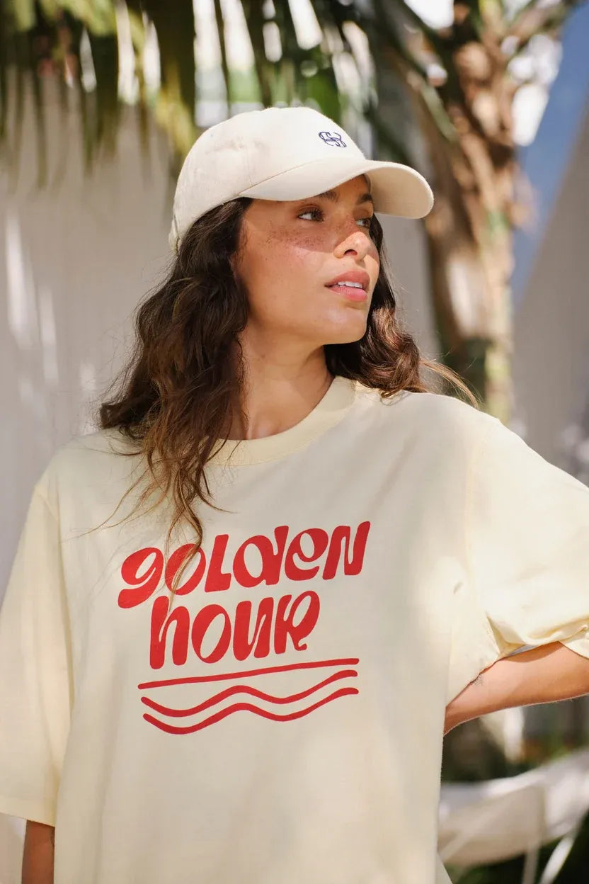 Luna Tee in Butter Golden Hour