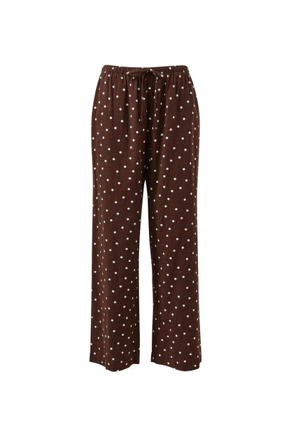 Resort Pants in Chocolate Scattered Spot