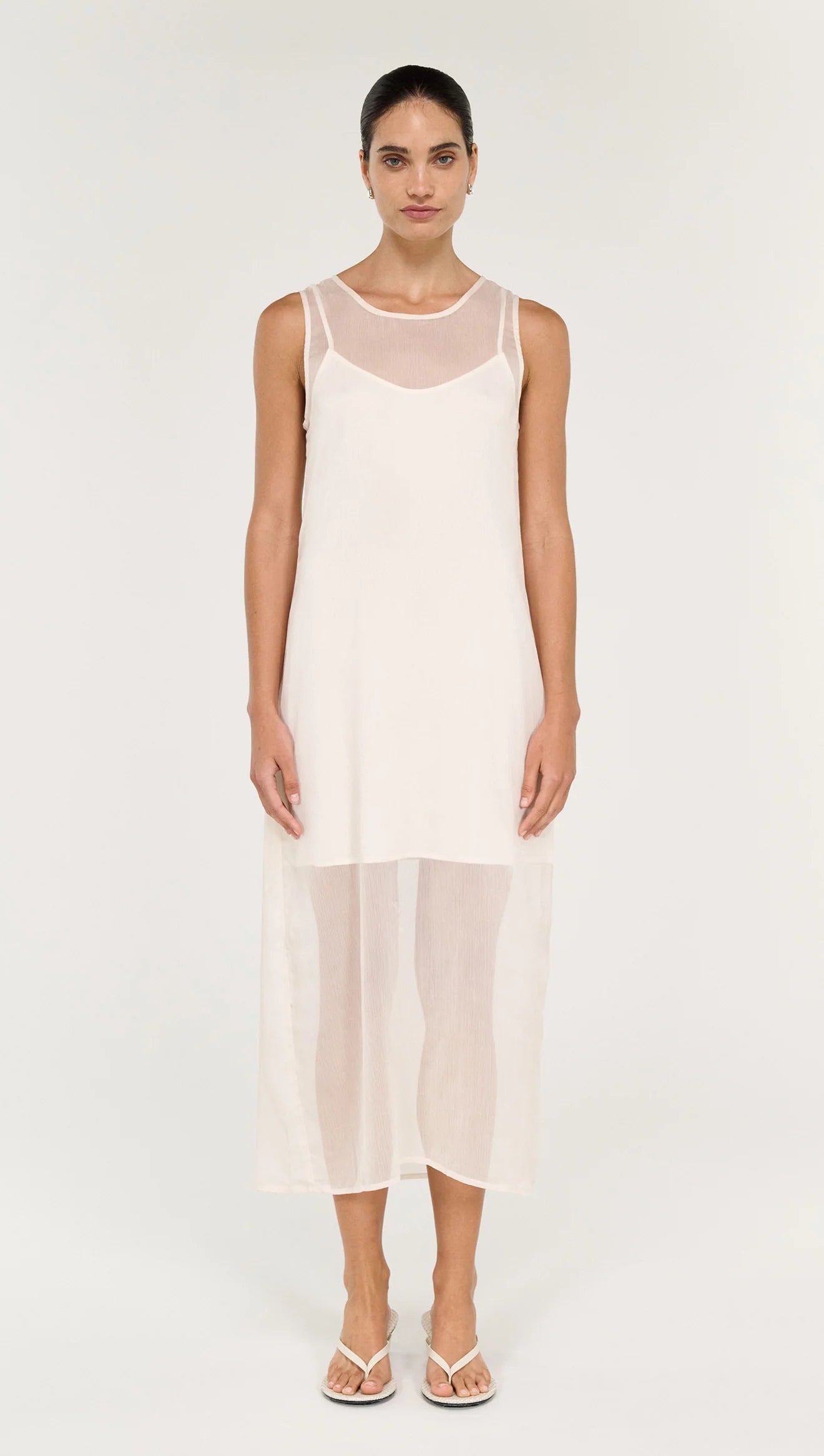 Aria Sheer Layered Midi Dress
