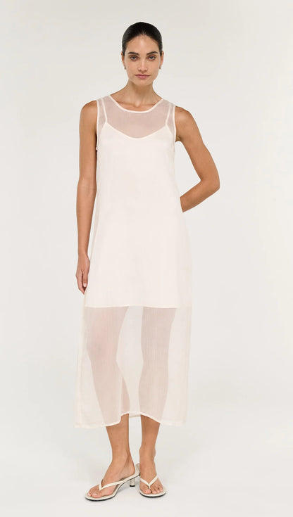 Aria Sheer Layered Midi Dress