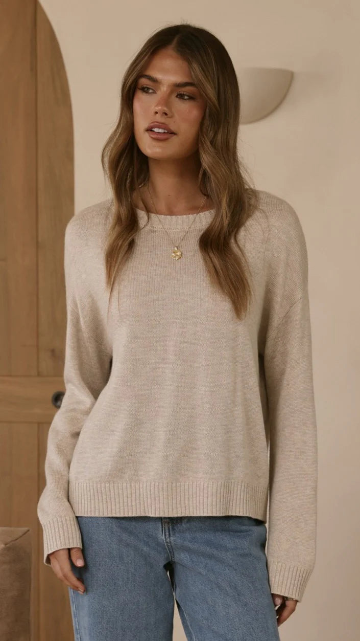 Little Lies Victoria Jumper - Oat