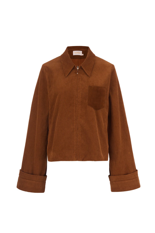 Sancia Lennon Jacket in Brandy Cord