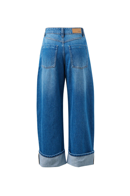 Ceres Life Flannie Cufed Barrel Jean