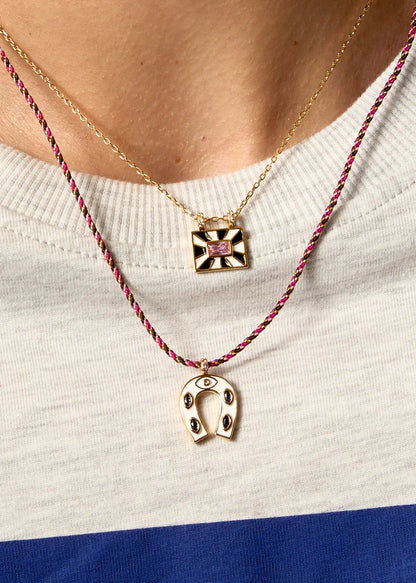 Black and White El Paso Necklace