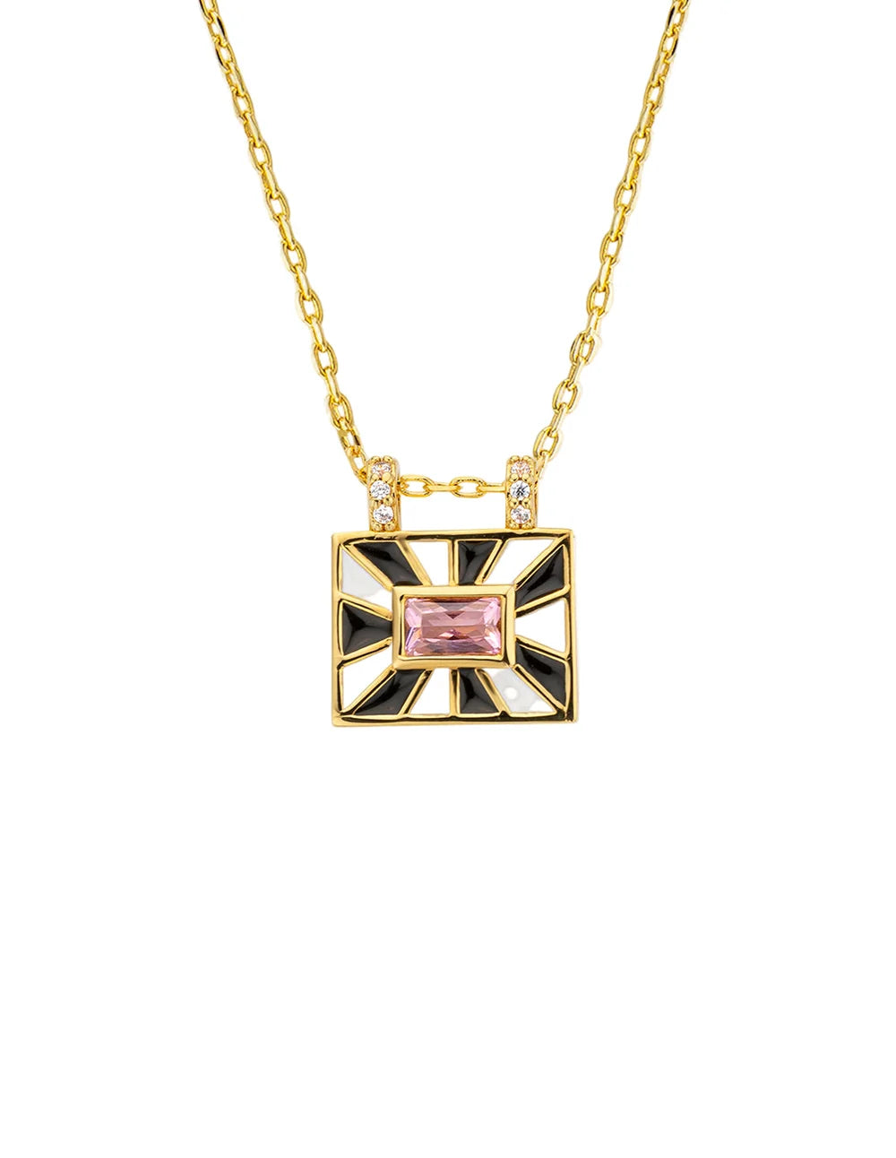 Black and White El Paso Necklace