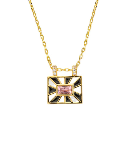 Black and White El Paso Necklace