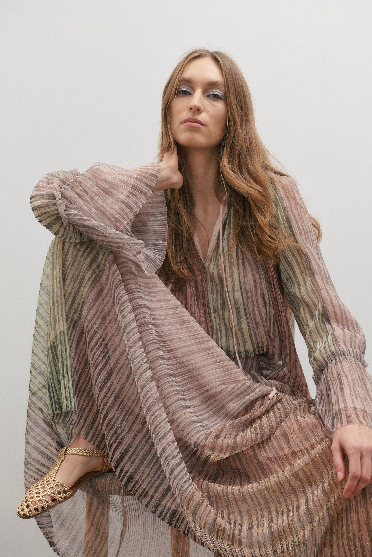 Crystalline Blouse - Shimmering Dawn Light