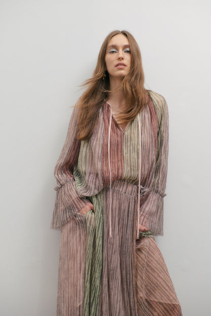 Crystalline Blouse - Shimmering Dawn Light