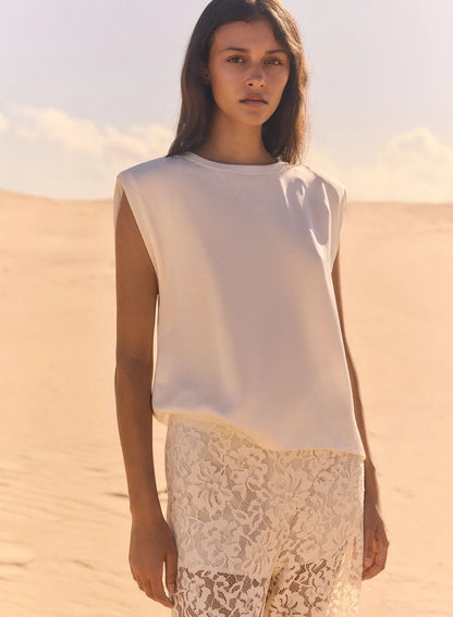 Parmount Tee in Ivory