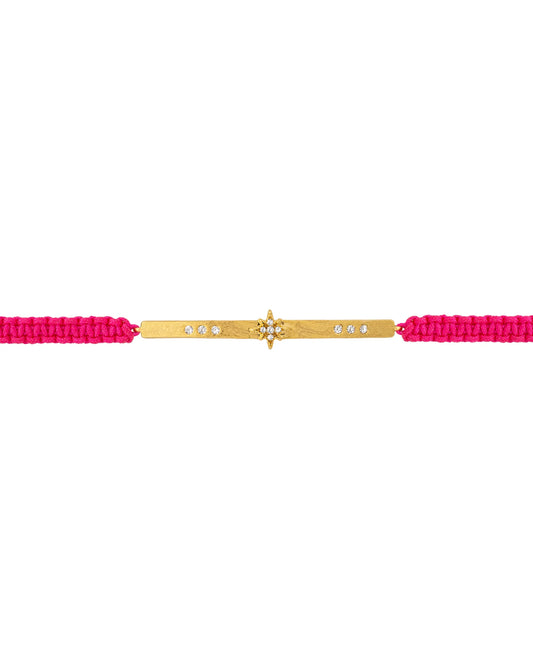 Fuschia Diwali Link Bracelet