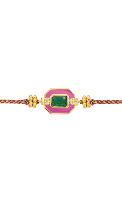 Fuschia Art Deco Bracelet