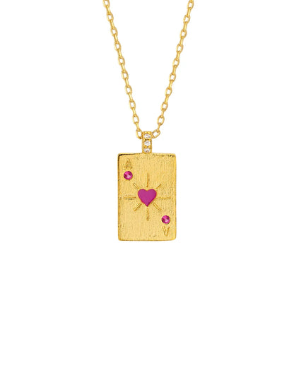 Ace of Hearts Necklace