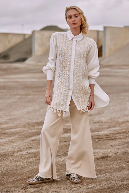 MA Dainty Fedora Jeans in Cream