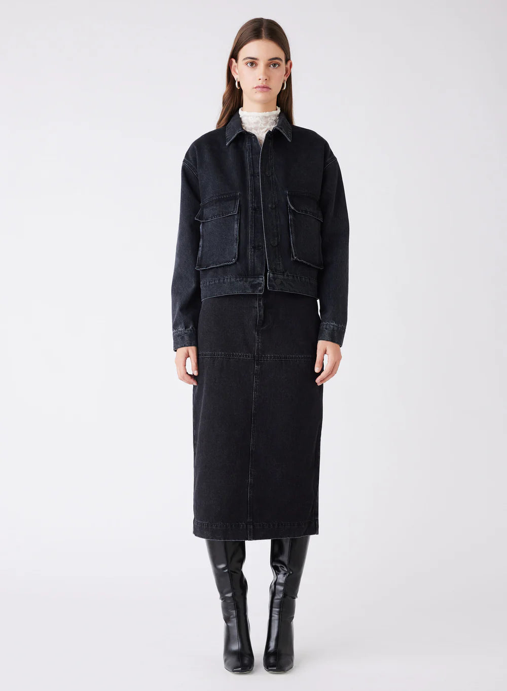 Esmaee Dynamite Denim Skirt