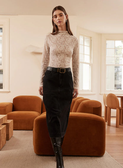 Esmaee Dynamite Denim Skirt