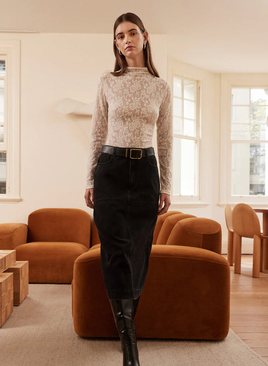 Esmaee Dynamite Denim Skirt